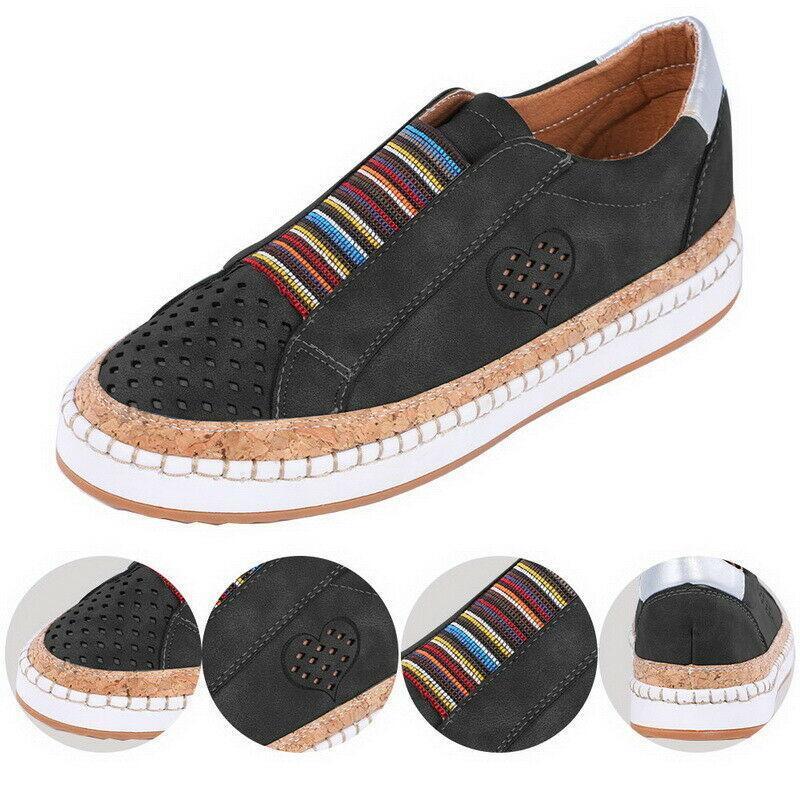Mocasines Casuales Huecos Transpirables Para Mujer