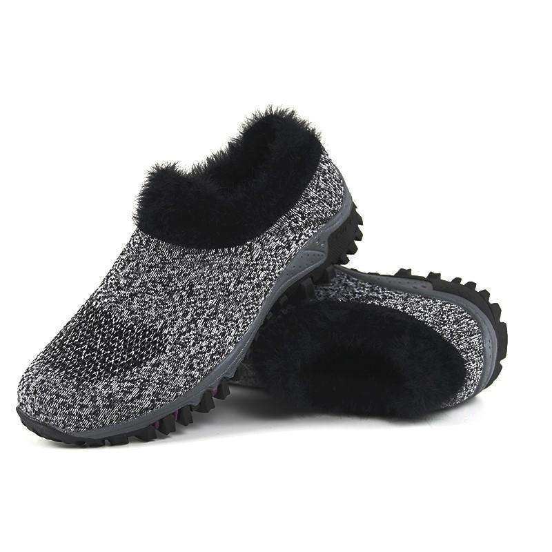 Zapatillas joker antideslizantes de felpa cálida de invierno para mujer - MXbueno