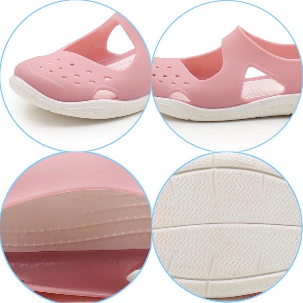 Forme a señoras planas las sandalias elásticas impermeables de las mujeres de los zapatos de la jalea