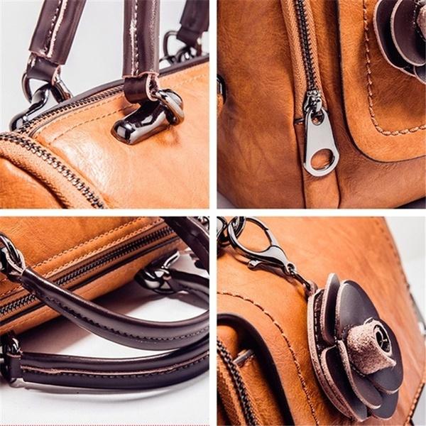 Bolso de cuero de diseño retro