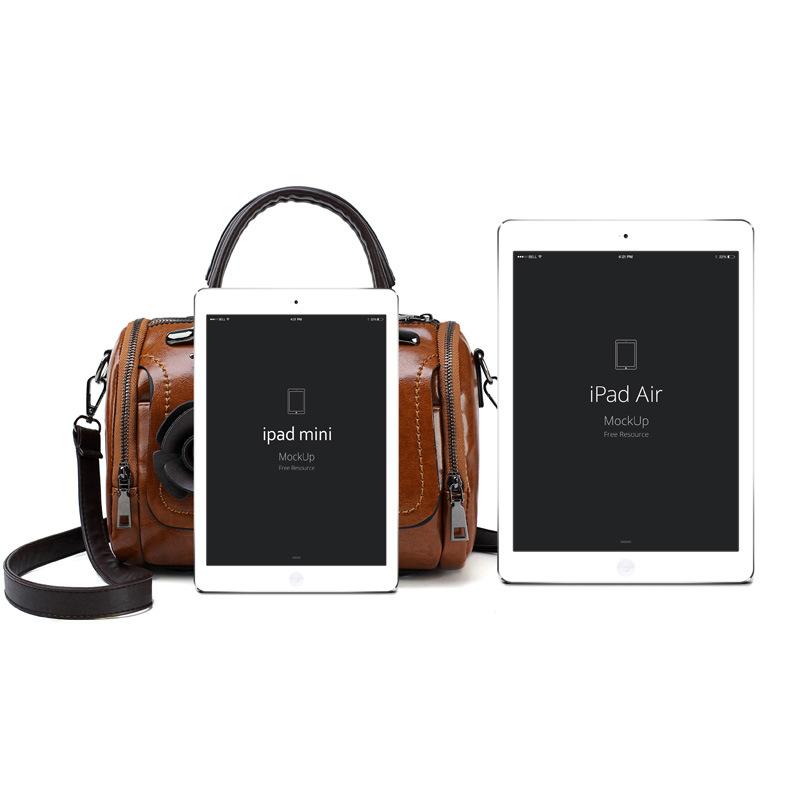 Bolso de cuero de diseño retro