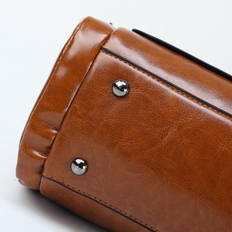 Bolso de cuero de diseño retro