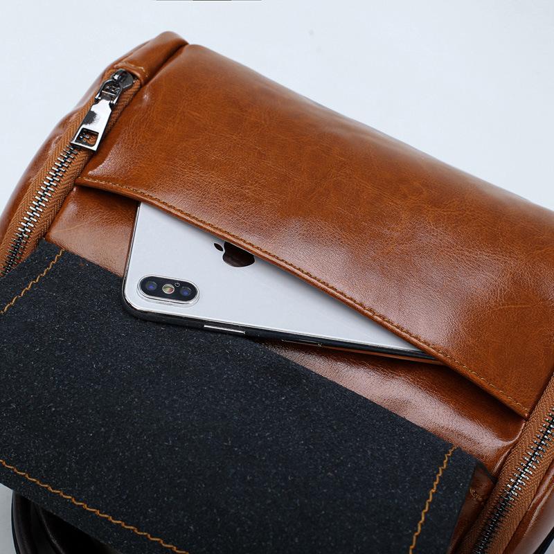 Bolso de cuero de diseño retro