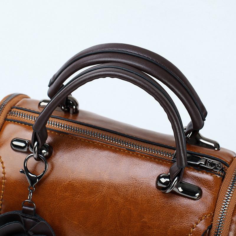 Bolso de cuero de diseño retro