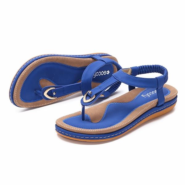 Sandalias planas elásticas