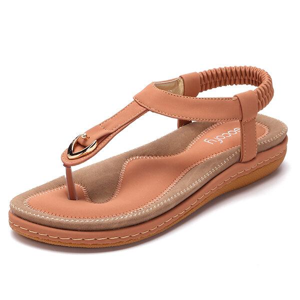 Sandalias planas elásticas