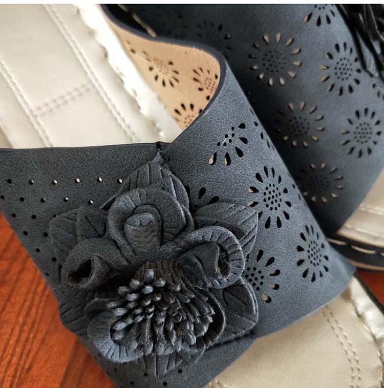 Verano 2021 flores de tacón alto sandalias casuales de moda al aire libre para mujer