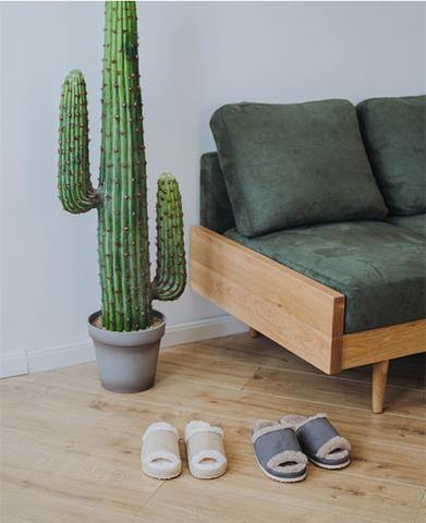 zapatillas de algodón bonitas pareja casa invierno estilo ins - MXbueno