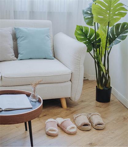 zapatillas de algodón bonitas pareja casa invierno estilo ins - MXbueno