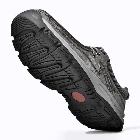 Zapatos Al Aire Libre Antideslizantes Con Cordones Casuales Para Hombres