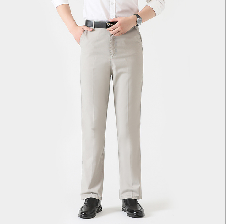 [M-Ropa] Pantalones De Traje De Seda De Hielo