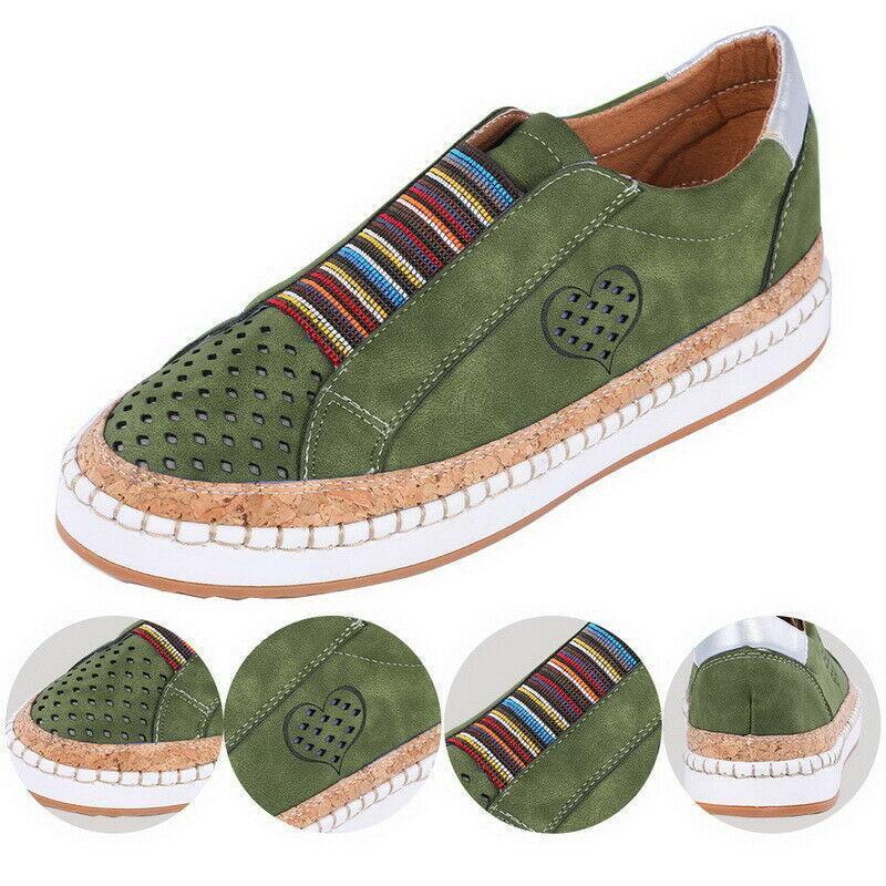 Mocasines Casuales Huecos Transpirables Para Mujer
