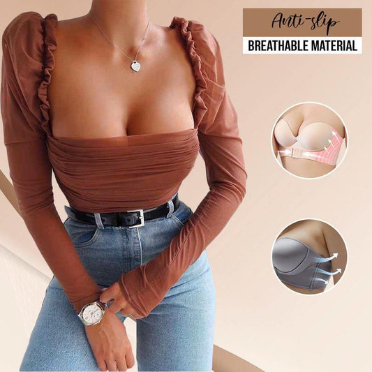 Bra - Front Buckle Strapless Adjustable Bra - MXbueno