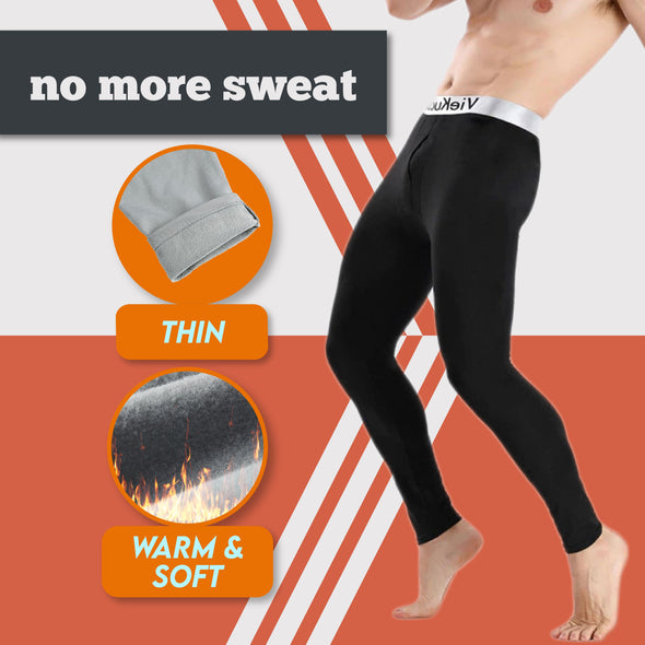 Pantalones Moldeadores De Forro Polar Térmico Para Hombre