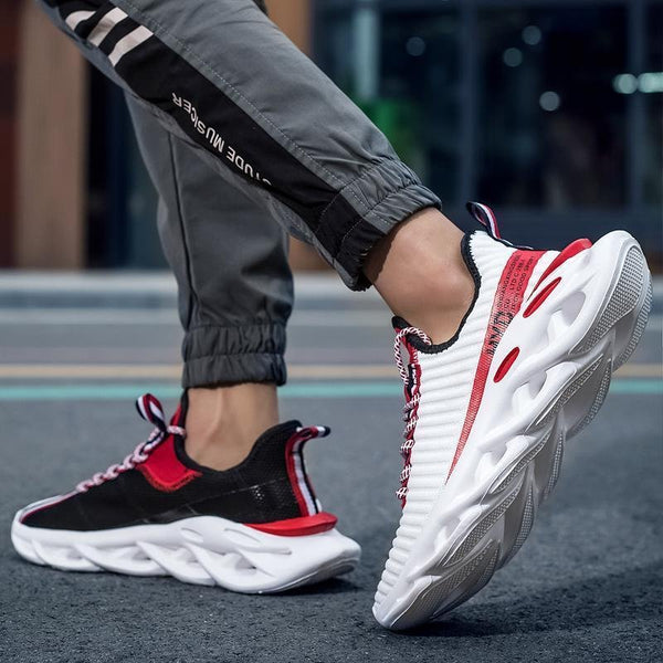 [M-Zapato] Zapatos De Hoja Hueca Absorción De Impacto Ultra Ligero Casual