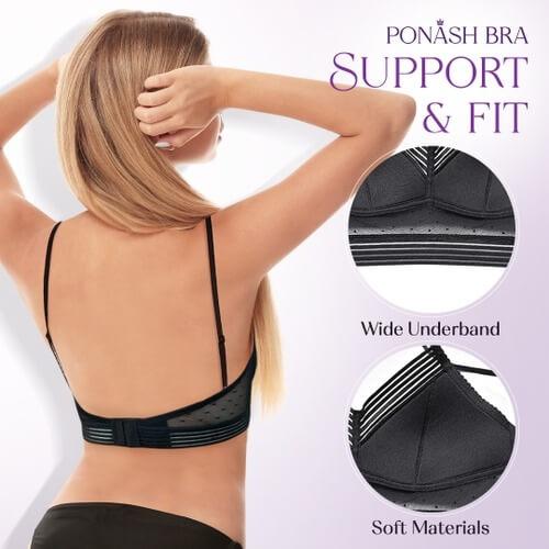 Sujetador Triangular De Malla Elástica Inalámbrica