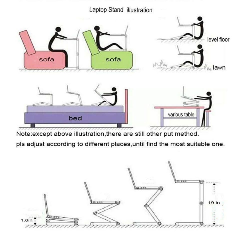 MESA DE ORDENADOR, ALUMINIO PLEGABLE | SMART WORKING