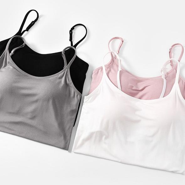 Camiseta Sin Mangas Con Sujetador Incorporado
