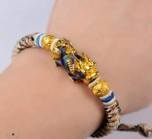 PULSERA DE CORAJE BUDISTA SUERTE CAMBIA EL COLOR