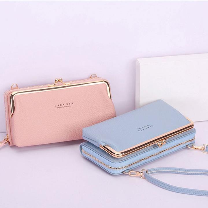 Bolsa de teléfono crossbody Kiss-lock multifuncional de gran capacidad - MXbueno