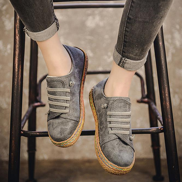 Suede Slip on Soft Mocasines Zapatos Planos Casuales Perezosos Para Mujeres