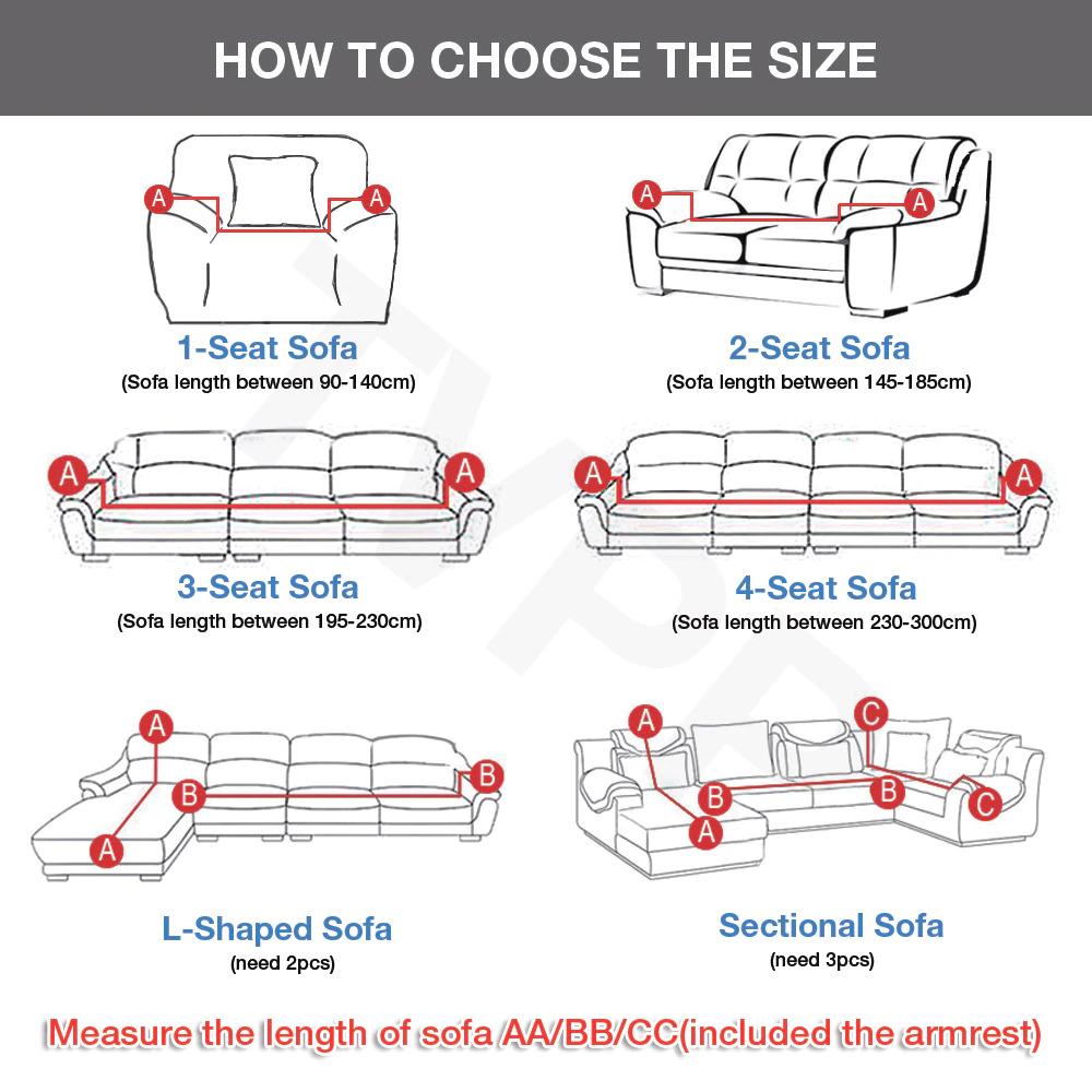Funda elástica con cojín universal para sofá