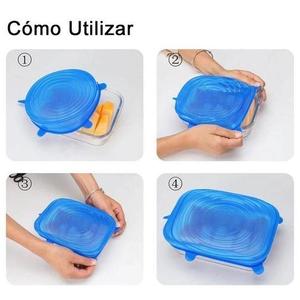 Tapas de Silicona Elástica Ecológica y Reutilizable