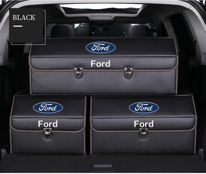 Caja De Almacenamiento De Cuero Para Automóvil✨