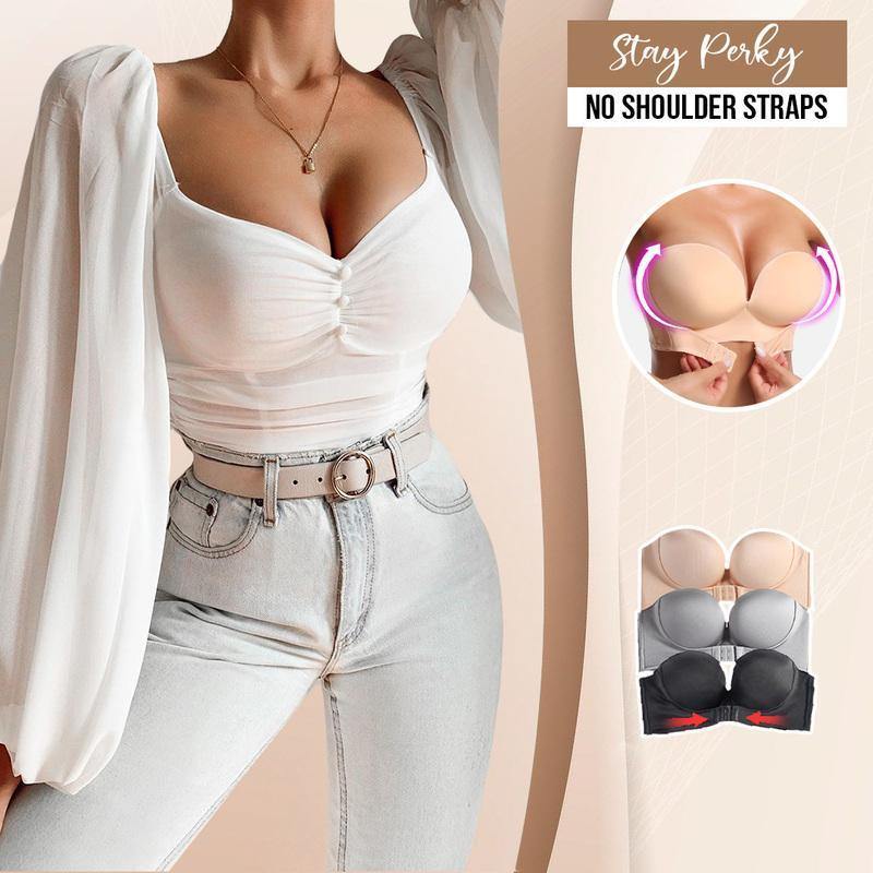 Bra - Front Buckle Strapless Adjustable Bra - MXbueno