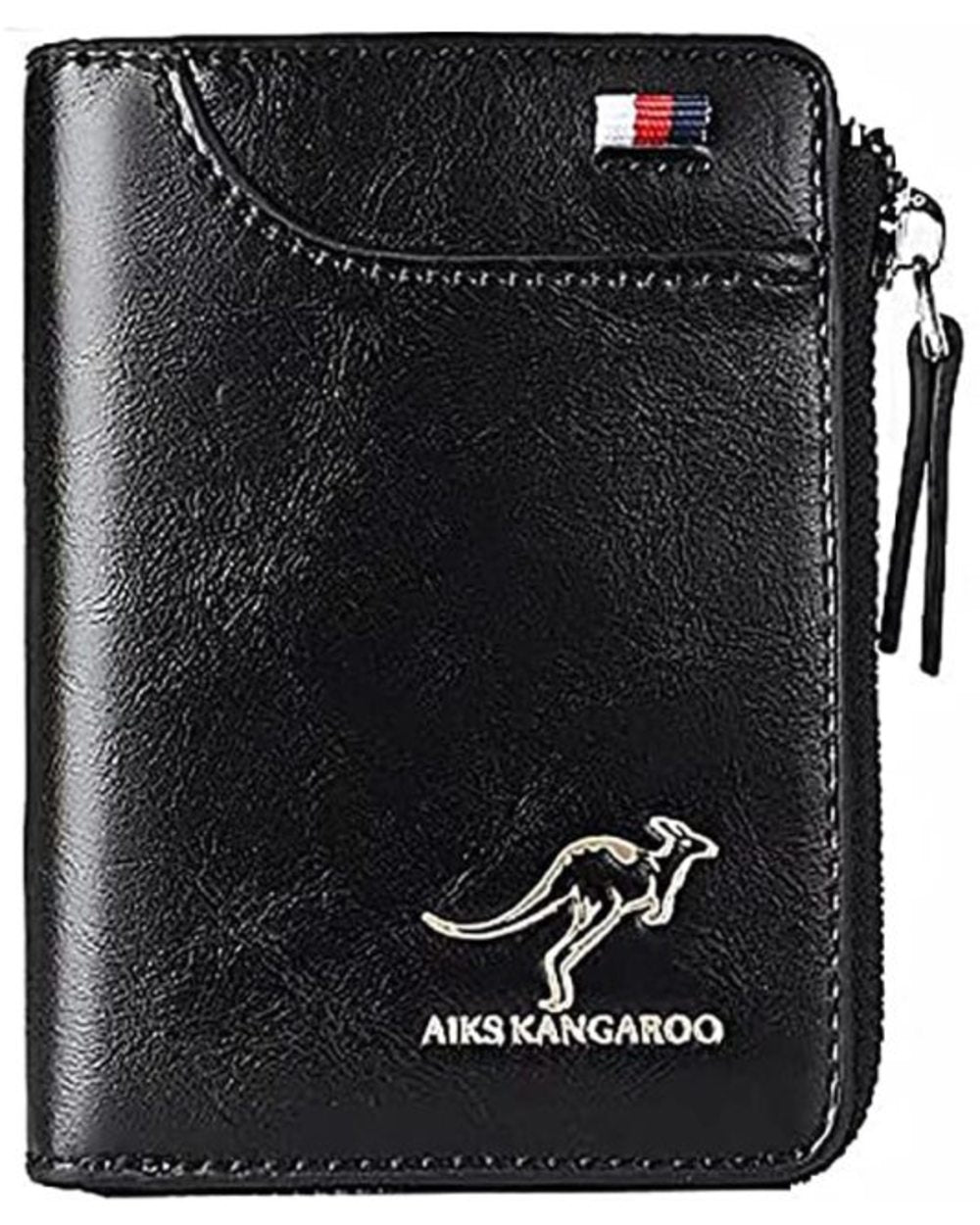 Cartera MultifunciÓn De Cuero Impermeable Con Bloqueo Rfid