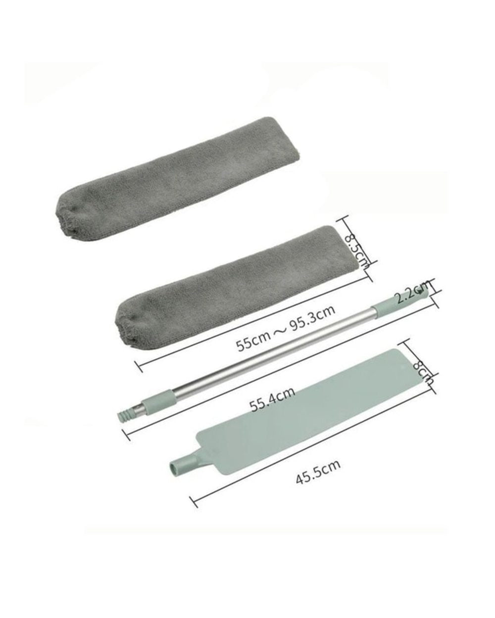 Trapeador Multifunción Ajustable De Microfibra Para Polvo