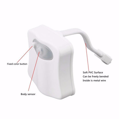 Sensor de movimiento inteligente Asiento de inodoro Noche / Día