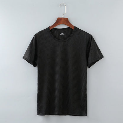 [M-Ropa] Camisetas De Malla De Seda De Hielo Para Hombres