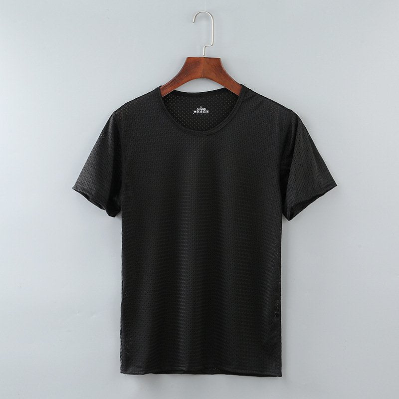 [M-Ropa] Camisetas De Malla De Seda De Hielo Para Hombres